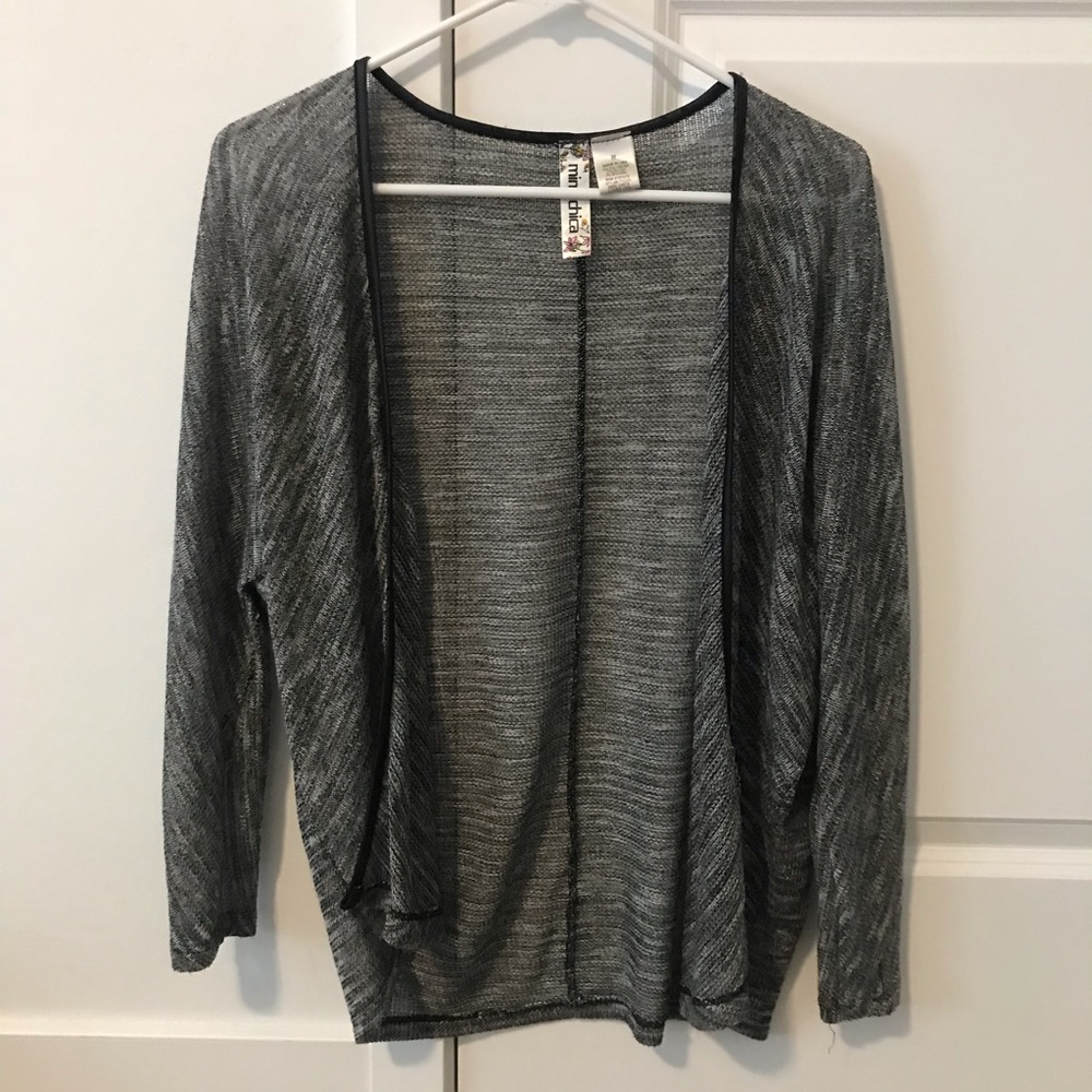 Sheer black cardigan